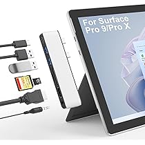 Amazon | Surface Pro 11/Pro 10/Pro 9 ハブ 7-in-2 拡張 マルチ